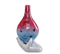 Ocarina Professionale Serie Dipinta A Mano Ocarina A 12 Fori Chiave C Centrale Chiave AC A 12 Fori Ocarina Insegnamento Per Principianti Ocarina(Style 4)