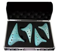 ocarina professionale Set di quattro pezzi di ocarina a 12 fori incrinati verdi incluso il set a dodici fori ACSFSGSC