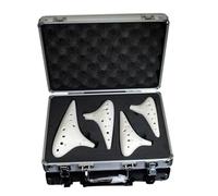 ocarina professionale Set di quattro pezzi di ocarina affumicata crackle a 12 fori dipinta a mano incluso set ACSFSGSC a dodici fori