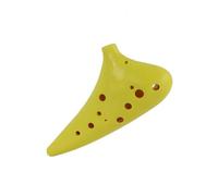 ocarina professionale Strumento a fiato in plastica Ocarina a 12 fori in 4 colori con borsa per il trasporto accessorio per cordino adatto per la musica(Color:Red)