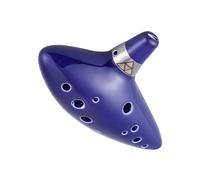ocarina professionale Strumento a fiato per flauto alto in ceramica ocarina a 12 fori con corda per il collo e spartito musicale