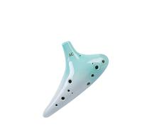 ocarina professionale Strumento AC Ocarina a 12 fori in chiave C alto azzurro con tutorial Dunhuang + set completo di accessori