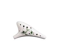 ocarina professionale Strumento da performance ocarina dipinta a mano a 12 fori AC flauto alto chiave C ceramica xun(9)