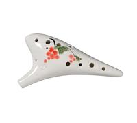 ocarina professionale Strumento da performance ocarina dipinta a mano a 12 fori AC flauto alto chiave C ceramica xun(3/4)