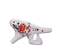 ocarina professionale Strumento didattico per studenti della scuola con chiave contralto a 12 fori ocarina elegante dipinta a mano(5)