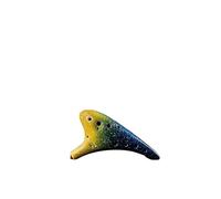 ocarina professionale Strumento in stile cielo stellato Ocarina Alto C in ceramica multicolore a 12 fori con custodia protettiva per spartiti(Color:10)