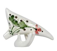 Ocarina Professionale Strumento Musicale Nazionale Tail-up Dipinto A Mano Professionale Ocarina Con Sintonizzazione C Alto A 12 Buche Per Principianti(Style 3)