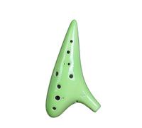 ocarina professionale Strumento musicale prodotto in ceramica Ocarina modello per principianti a 12 buche tasto C alto AC(4)