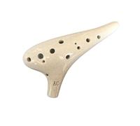 ocarina professionale Strumento nazionale ocarina in ceramica con chiave AC per principianti a 12 buche a dodici buche(3/4)