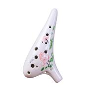 ocarina professionale Strumento nazionale per produzione di ceramica per Ocarina a dodici fori dipinta a mano Insegnamento per principianti di Ocarina a 12 fori con tutorial(3/4)