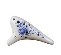 ocarina professionale Strumento nazionale per produzione di ceramica per Ocarina a dodici fori dipinta a mano Insegnamento per principianti di Ocarina a 12 fori con tutorial(2)