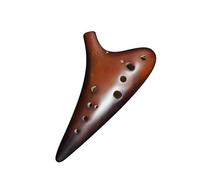 ocarina professionale Strumento Ocarina 12 fori chiave AF contralto FA laccata affumicata livello di prestazione professionale