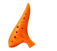 Ocarina professionale Strumento Ocarina 12 Fori Dedicato Ai Principianti AC Accordatura Resina Prestazioni Professionali(Orange)