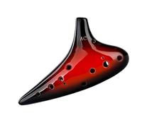 Ocarina professionale Strumento Ocarina A 12 Fori AC Per Principianti Esecuzione Professionale Con Spartito Didattico(SC red)