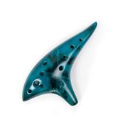 ocarina professionale Strumento ocarina in ceramica Ocarina 12 toni alto C con borsa per il trasporto della corda per il collo