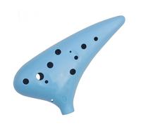 ocarina professionale Strumento Ocarina in plastica ABS a 12 fori 4 colori con accessori per borsa a mano(Color:3)