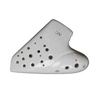 ocarina professionale Strumento per ocarina a tre tubi AC ocarina per prestazioni professionali, flauto ad ampia gamma con chiave di Do contralto affumicata