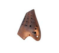 ocarina professionale Strumento per prestazioni professionali di ampia gamma A-G a tre tubi, ocarina affumicata fatta a mano