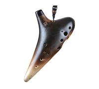 ocarina professionale Strumento professionale a 12 fori a fuoco semplice che suona l'ocarina Strumento xun in ceramica a 12 fori con tasto Fa alto a 12 fori