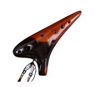 ocarina professionale Strumento Xun professionale per principianti con tonalità media e dodici fori ocarina giallo ambrato a 12 fori