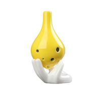 ocarina professionale Suono Ac per principianti fatto a mano in ceramica per studenti con gradiente di colore creativo a 6 fori a bocca lunga(Color:6)