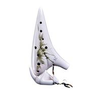 ocarina professionale Tasto C contralto a 12 fori con qualità del suono in bambù con inchiostro di livello professionale