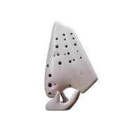 ocarina professionale Triple Ocarina Alto C Ocarina of Time Accessorio per strumenti musicali professionali Leggendario flauto Ocarina(Color:White)