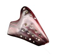 ocarina professionale Triple Ocarina Pottery Alto C Ocarina of Time Accessori per strumenti professionali Ocarina leggendaria(Color:2)