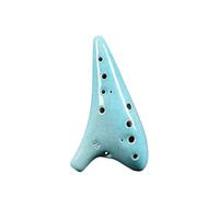 ocarina professionale Tutorial per principianti sulla produzione in ceramica dell'ocarina in stile verde incrinato 12 fori Do alto