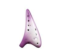 ocarina professionale Tutorial sulla produzione di ceramica Alto C a 12 fori di Ocarina viola incrinata per principianti