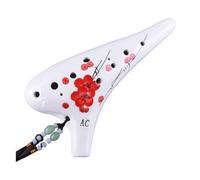 ocarina professionale Versione performance affumicata con un set completo di accessori Flauto Ocarina a 12 fori contralto C di qualità(Style 2)
