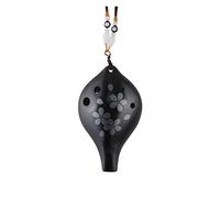 Ocarina Sei Fori Introduzione Per Principianti 6 Fori Chiave AC Contralto Bocca Lunga Ceramica Nera Strumento Professionale Ceramica (Color : AC alto C key 05)