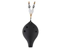 Ocarina Sei Fori Introduzione Per Principianti 6 Fori Chiave AC Contralto Bocca Lunga Ceramica Nera Strumento Professionale Ceramica (Color : AC alto C key 04)