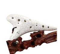 Ocarina Sol Acuto A 12 Buche Che Suona L'ocarina Bianca Crack