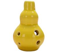 ocarina， Strumenti a fiato rotondi e piccoli in Do maggiore a 6 fori, regalo di compleanno/ciondolo(Yellow)