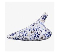 ocarina Strumenti Musicali Ocarina In Porcellana Bianca Blu Ocarina Dolomite Professionale Fatta A Mano 12 Fori (Color : Alto G)