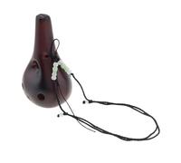 ocarina Strumento Fumoso In Ceramica Nera Per Ocarina A 6 Fori Con Tono Alto C Per Principianti Con Corda Da Appendere