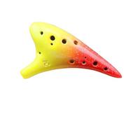 ocarina Strumento in stile cielo stellato Ocarina Alto C in ceramica multicolore a 12 fori con custodia protettiva per spartiti (Color : 11)