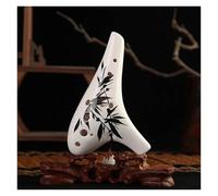 Ocarina Strumento Musicale Ocarina A 12 Fori Con Tono AC Stile Antico Cinese Forma Aggraziata Flauto In Ceramica Professionale Con Pittura A Mano(Figure b)