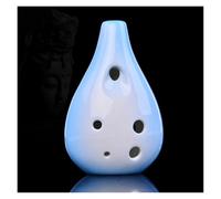 Ocarina Strumento Musicale Ocarina AC A 6 Fori Per Insegnare Ai Principianti Di Prestazioni Professionali Ocarina Con Apertura Frontale(Blue)