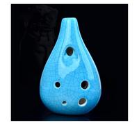 Ocarina Strumento Musicale Ocarina AC A 6 Fori Per Insegnare Ai Principianti Di Prestazioni Professionali Ocarina Con Apertura Frontale(Blue 1)