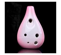 Ocarina Strumento Musicale Ocarina AC A 6 Fori Per Insegnare Ai Principianti Di Prestazioni Professionali Ocarina Con Apertura Frontale(Pink)