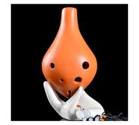 Ocarina Strumento Musicale Ocarina AC A 6 Fori Strumento Ocarina Affumicato Con Tono C Alto In Ceramica Rossa Consigliato Per Principianti(Style 12)