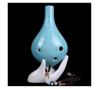 Ocarina Strumento Musicale Ocarina AC A 6 Fori Strumento Ocarina Affumicato Con Tono C Alto In Ceramica Rossa Consigliato Per Principianti(Style 10)