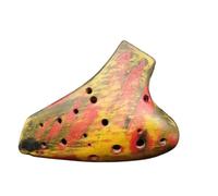 Ocarina Strumento Musicale Ocarina Triple Ocarina Pottery Treble SD Tone Strumentazione Musicale Professionale(Orange)