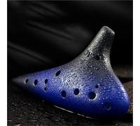 Ocarina Strumento Ocarina A 12 Fori Ceramica Ocarine AC Tone(Blue)