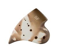 Ocarina Three Pipe Progressive Musical Instruments Biscuit Firing Handmade Dolomite Ceramic Professional Musique porcellana(Six Holes-SF)