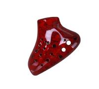 Ocarina Tripla Tono Alto C Ocarina Strumenti Strumenti Musicali Professionali Offerte Accessori Ocarine (Color : Crimson)