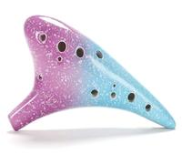 Ocarine Alto C in ceramica a 12 fori con cordino Ocarina in ceramica for principianti adulti Ocarina for apprendimento musicale for principianti Classico