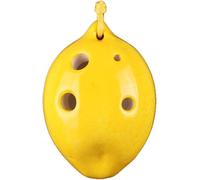 Ocarine Creativo Tweeter a 4 fori in terracotta a forma di frutta Ocarina, principianti a forma di limone a forma di fragola Pratica strumenti a fiato, scatola di imballaggio + cordino + materiale did